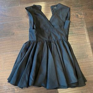 Maje dress cute A line Black with fitted waistline. Size 1